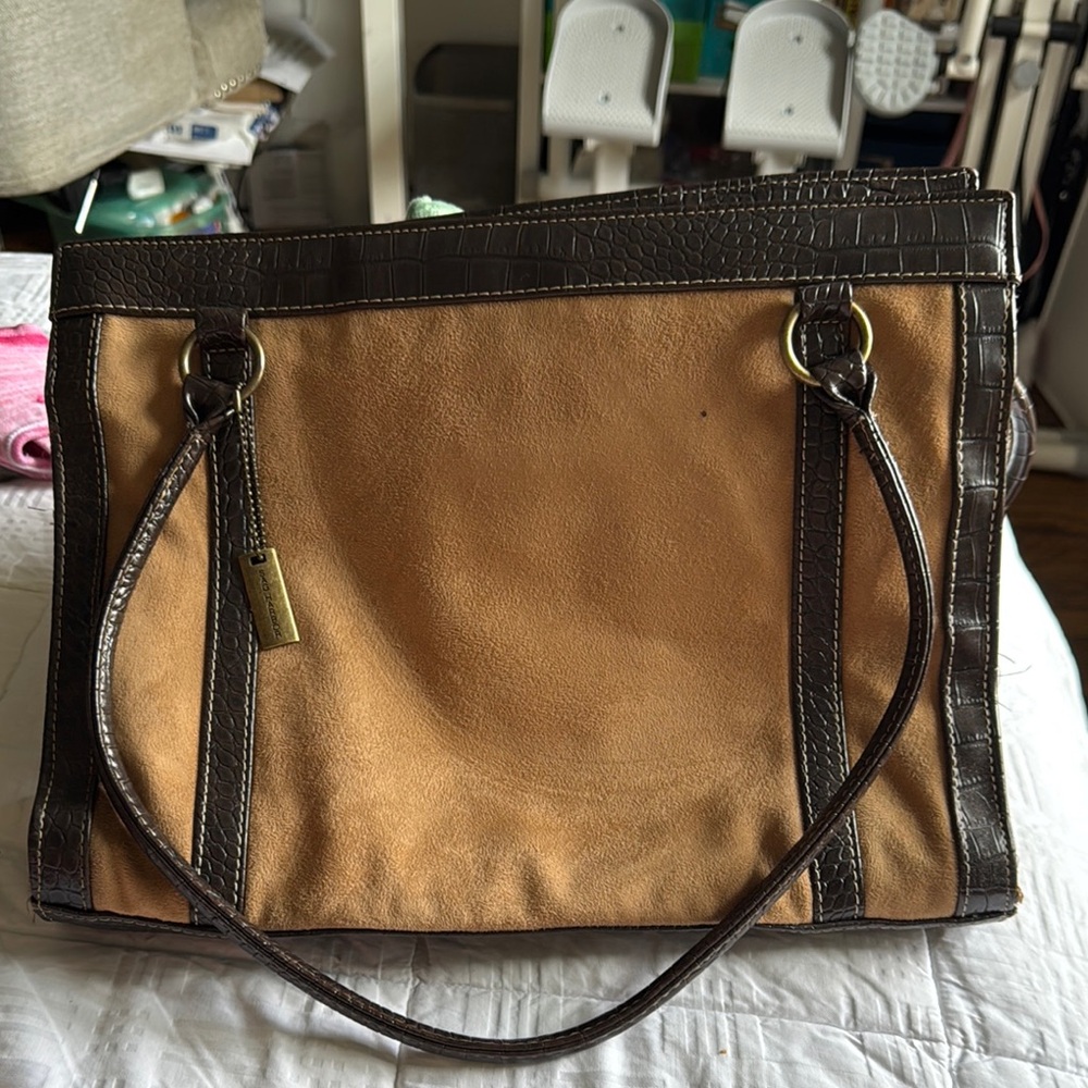 Elegant Tan and Brown Women's Bag